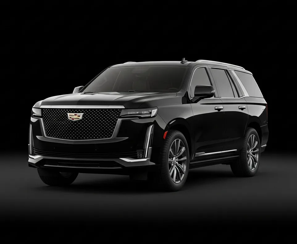 Black Cadillac Escalade ESV, Premium Executive SUV