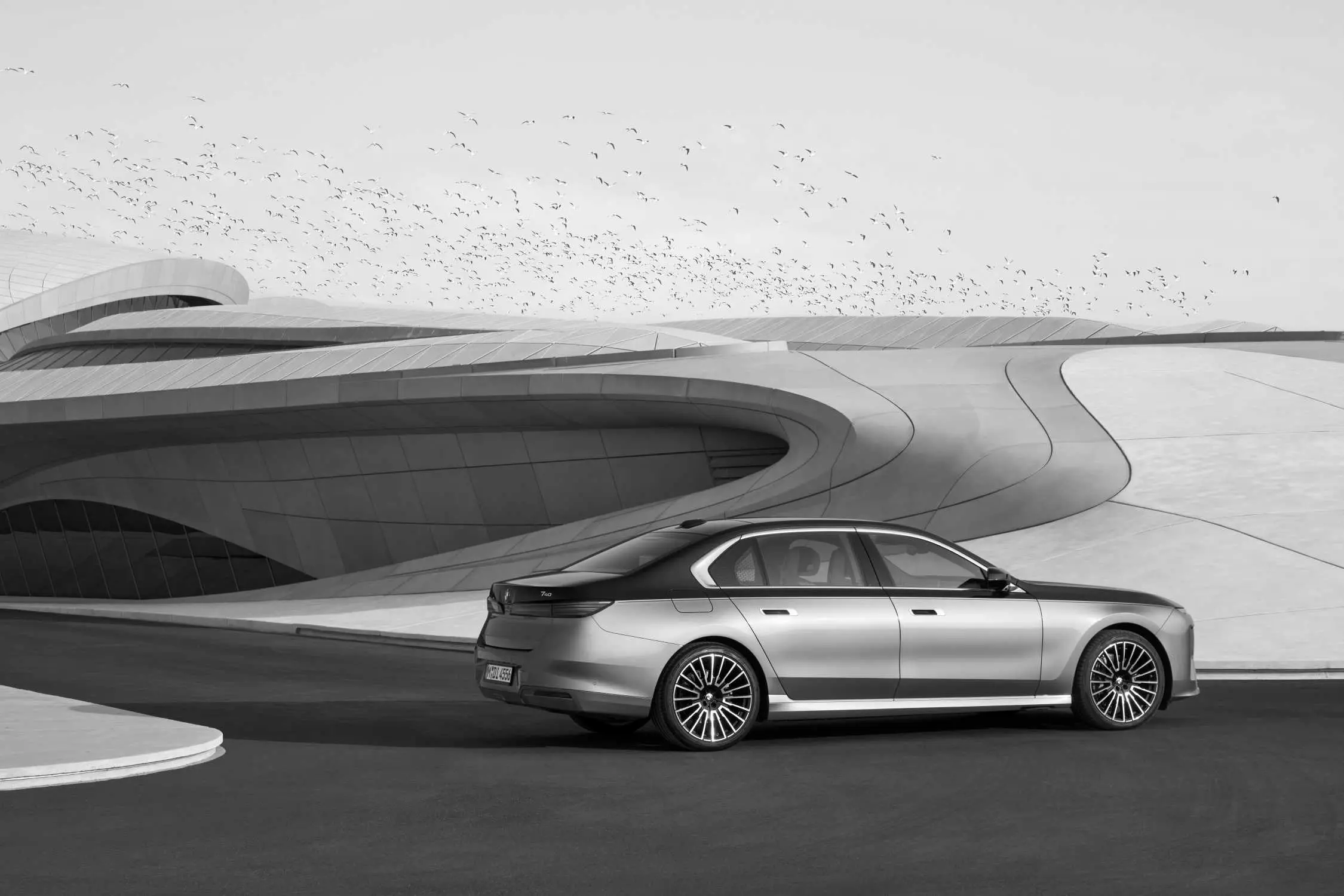 Dashboard and center console detail in the 2026 BMW 740i xDrive